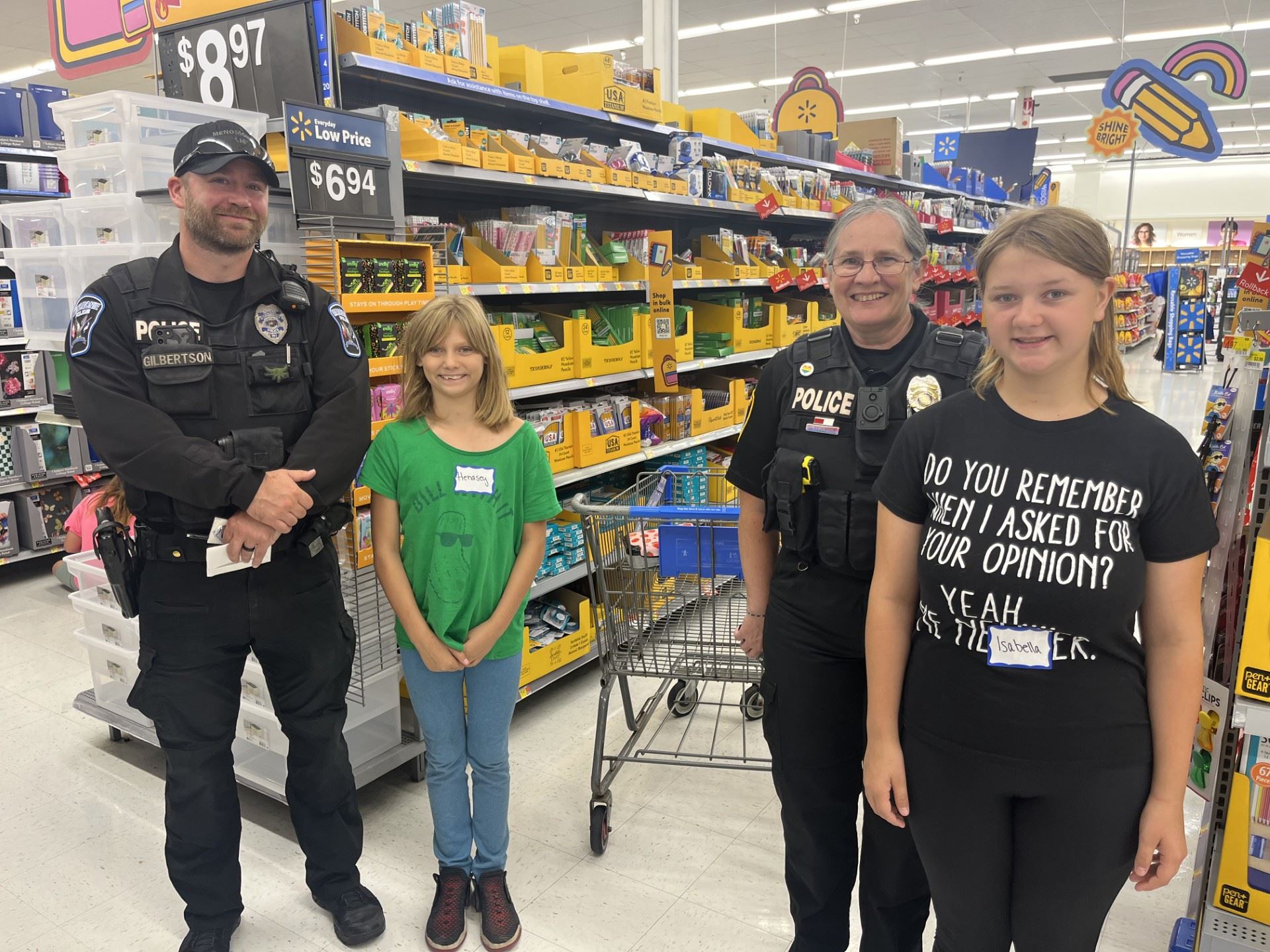 Shop with a Cop 2024 Back to School Shopping